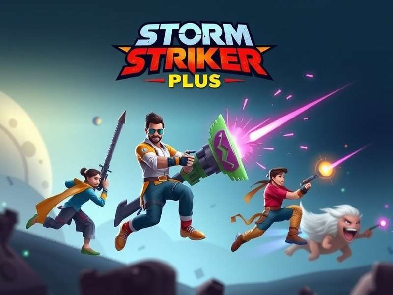 Storm Striker Plus Gameplay Screenshot Showing Multiplayer Battle